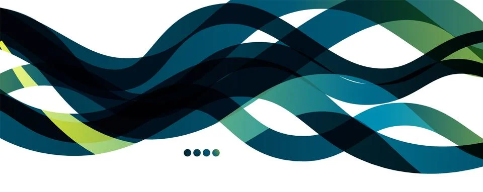 Abstract background - transparent overlapping wavy lines on white pattern 스톡 일러스트