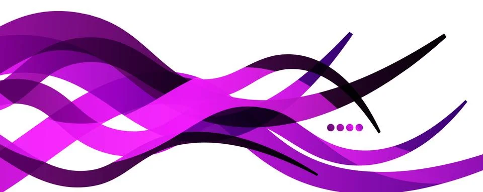 Abstract background - transparent overlapping wavy lines on white pattern 스톡 일러스트