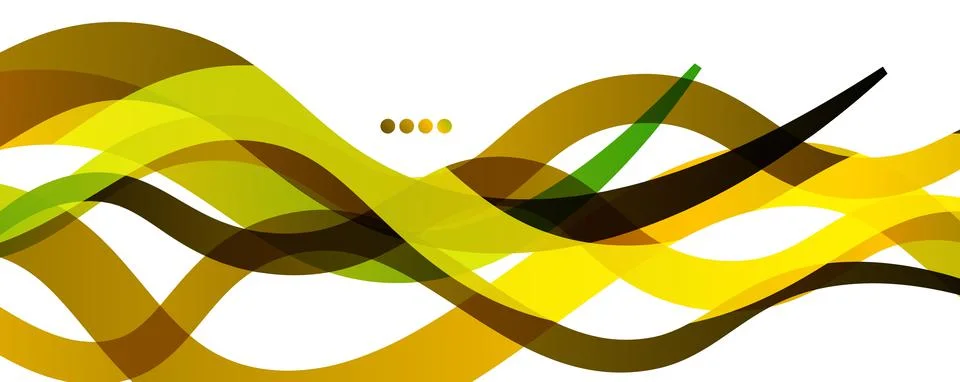 Abstract background - transparent overlapping wavy lines on white pattern イラスト素材
