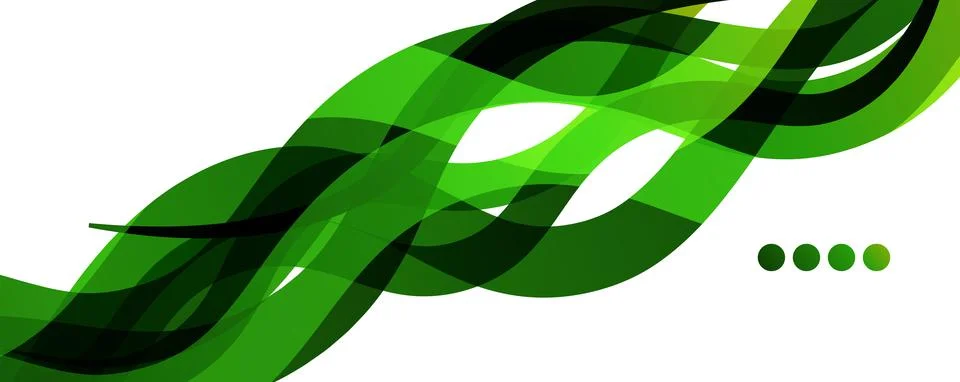 Abstract background - transparent overlapping wavy lines on white pattern Stock Illustration