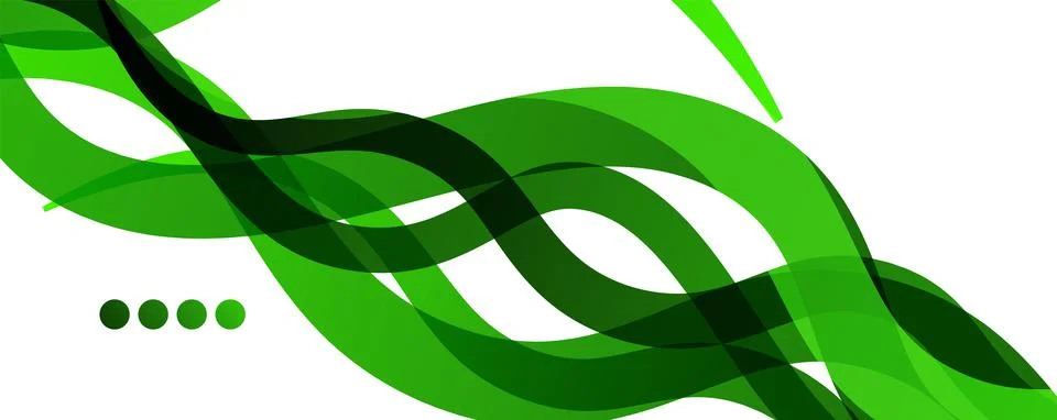 Abstract background - transparent overlapping wavy lines on white pattern Stock Illustration