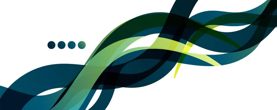 Abstract background - transparent overlapping wavy lines on white pattern 스톡 일러스트