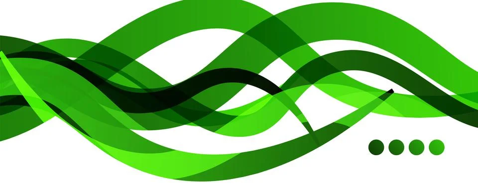 Abstract background - transparent overlapping wavy lines on white pattern Illustrazione stock