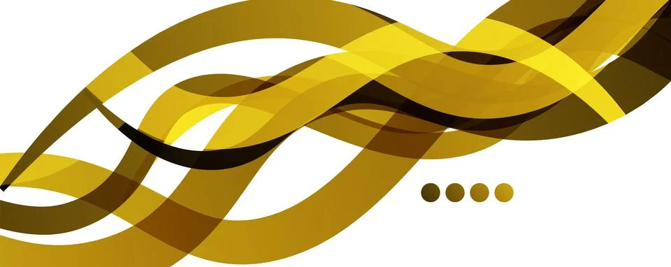 Abstract background - transparent overlapping wavy lines on white pattern Stock Illustration