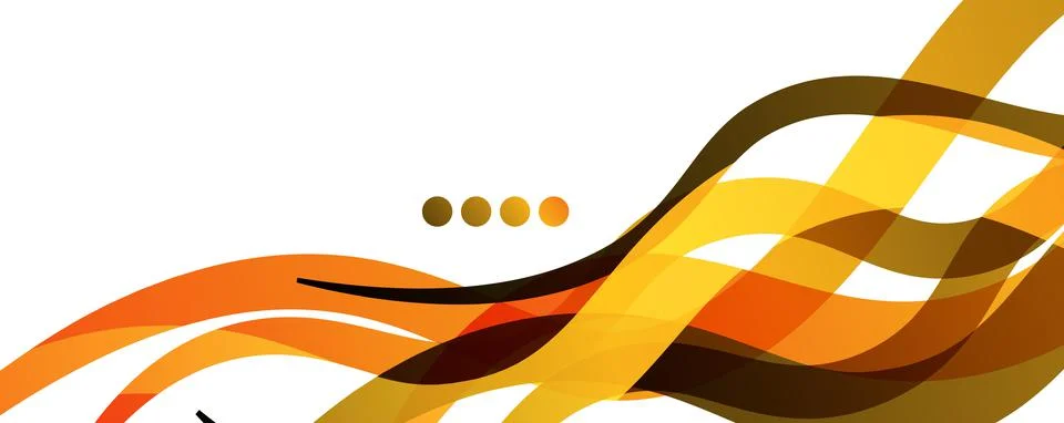 Abstract background - transparent overlapping wavy lines on white pattern Stock Illustration