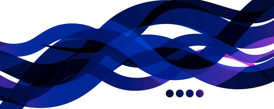 Abstract background - transparent overlapping wavy lines on white pattern 스톡 일러스트