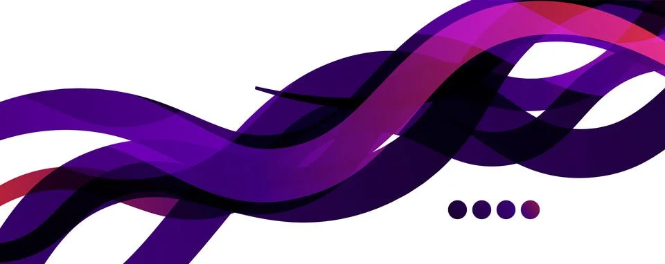 Abstract background - transparent overlapping wavy lines on white pattern 스톡 일러스트