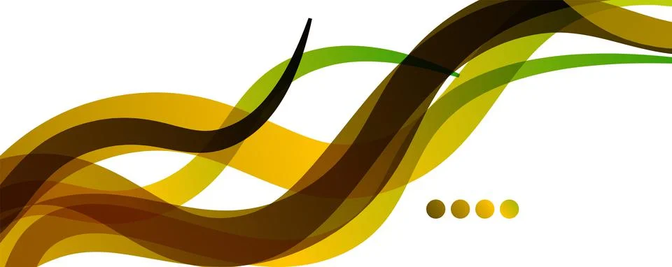 Abstract background - transparent overlapping wavy lines on white pattern Stock Illustration
