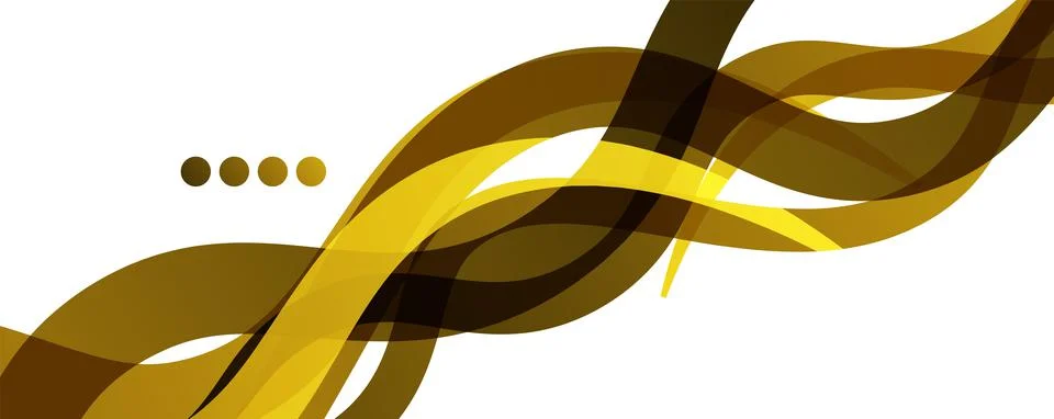 Abstract background - transparent overlapping wavy lines on white pattern Stock Illustration