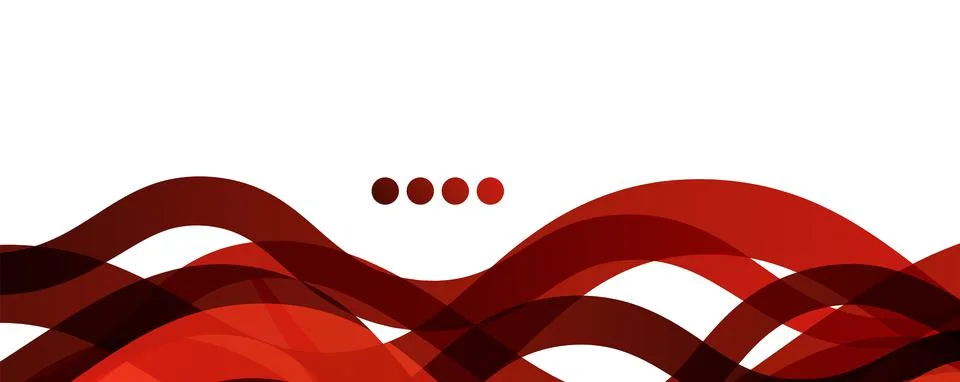 Abstract background - transparent overlapping wavy lines on white pattern Illustrazione stock