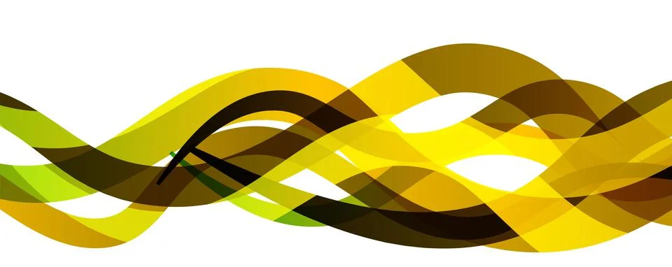 Abstract background - transparent overlapping wavy lines on white pattern Stock Illustration