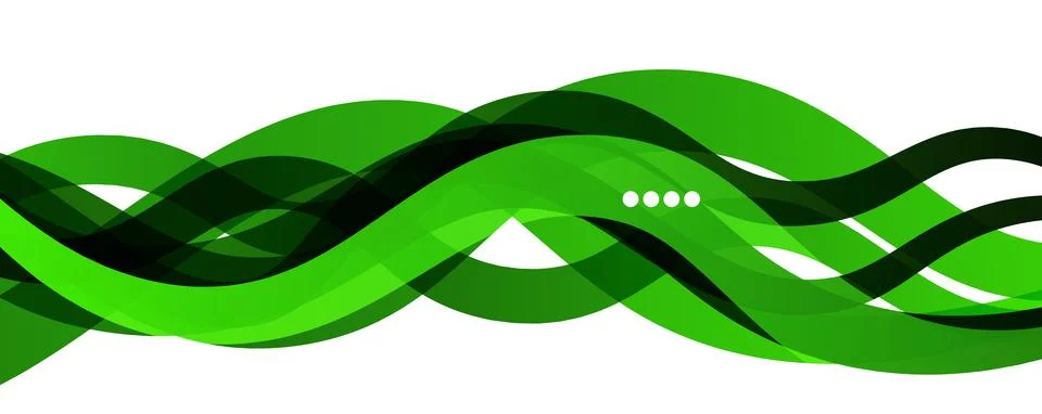 Abstract background - transparent overlapping wavy lines on white pattern Stock Illustration