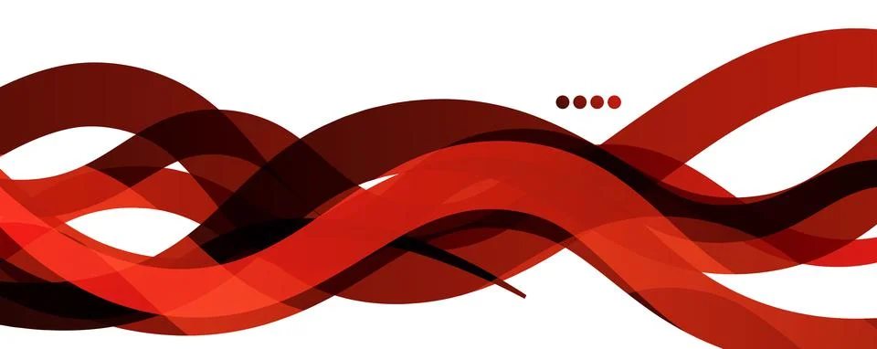 Abstract background - transparent overlapping wavy lines on white pattern Stock Illustration