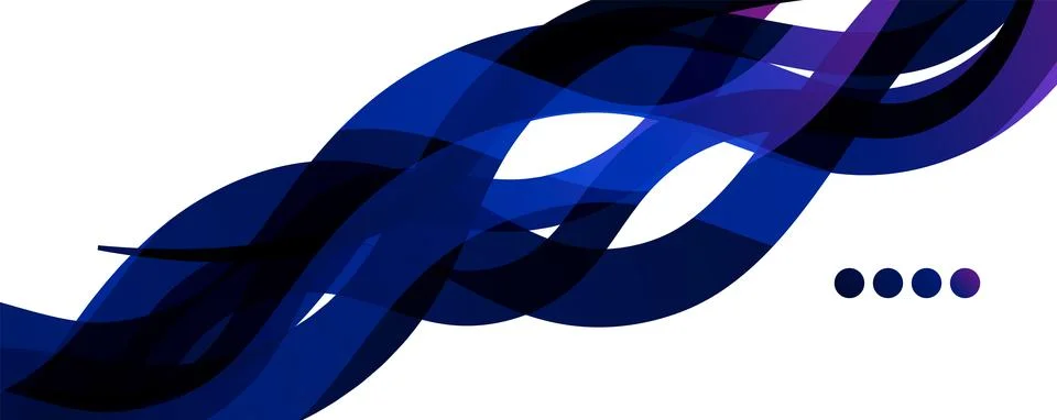Abstract background - transparent overlapping wavy lines on white pattern イラスト素材