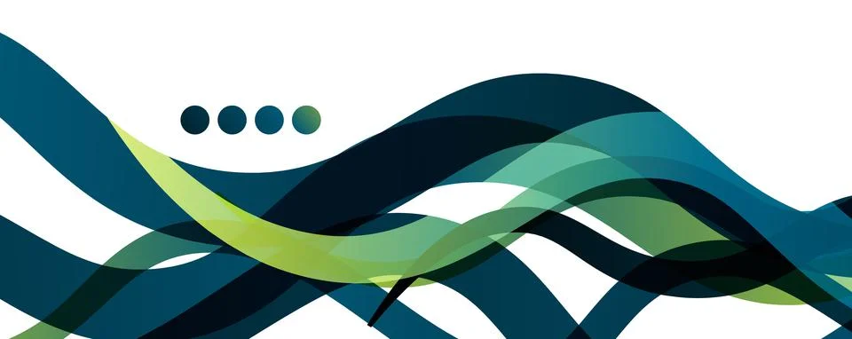 Abstract background - transparent overlapping wavy lines on white pattern 스톡 일러스트