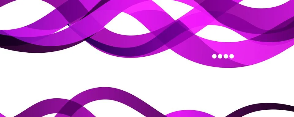 Abstract background - transparent overlapping wavy lines on white pattern Stock Illustration