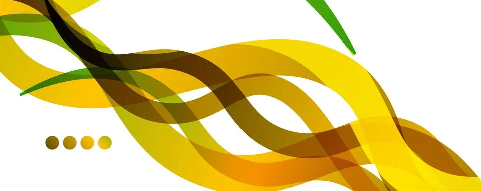 Abstract background - transparent overlapping wavy lines on white pattern Stock Illustration