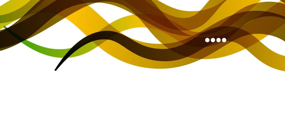 Abstract background - transparent overlapping wavy lines on white pattern Stock Illustration