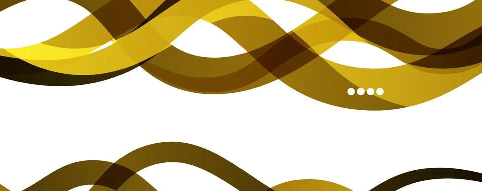 Abstract background - transparent overlapping wavy lines on white pattern Stock Illustration