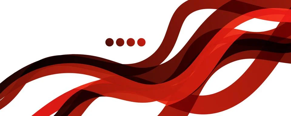 Abstract background - transparent overlapping wavy lines on white pattern Stock Illustration