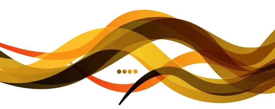Abstract background - transparent overlapping wavy lines on white pattern Stock Illustration