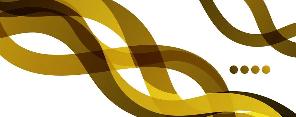 Abstract background - transparent overlapping wavy lines on white pattern Stock Illustration