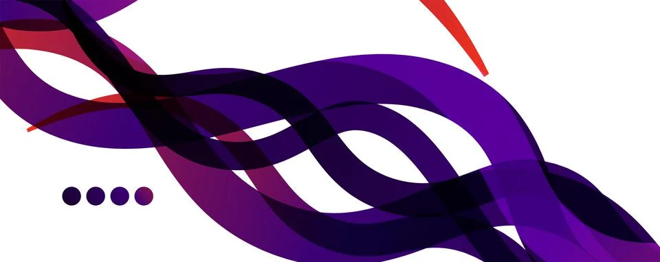 Abstract background - transparent overlapping wavy lines on white pattern Stock Illustration