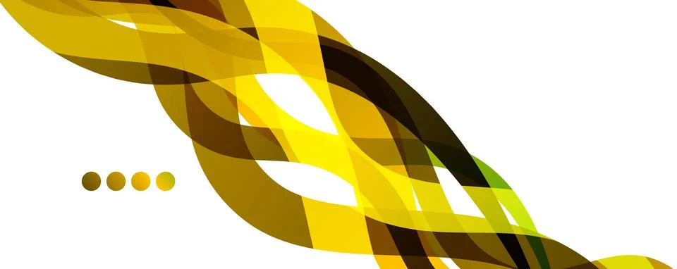 Abstract background - transparent overlapping wavy lines on white pattern Stock Illustration