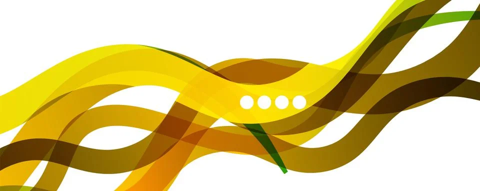 Abstract background - transparent overlapping wavy lines on white pattern Stock Illustration