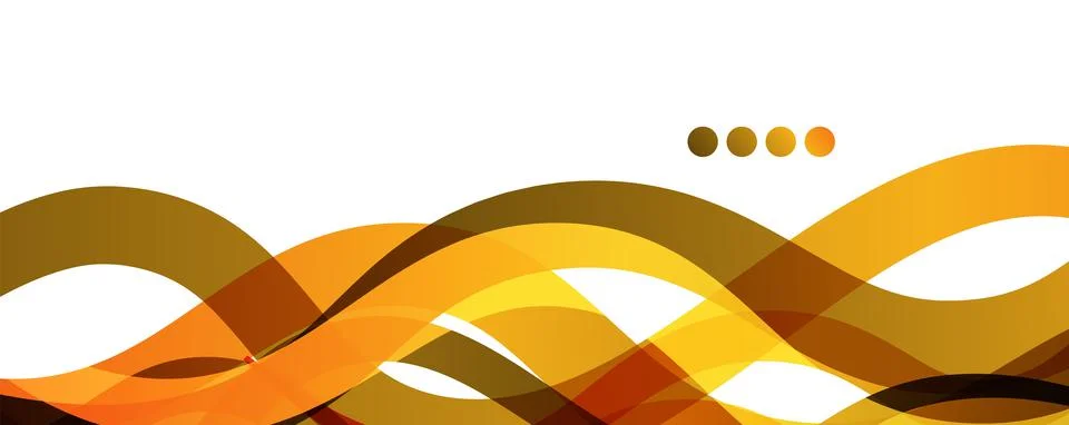 Abstract background - transparent overlapping wavy lines on white pattern Illustrazione stock