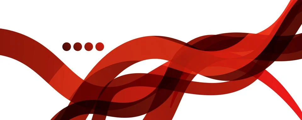 Abstract background - transparent overlapping wavy lines on white pattern Stock Illustration