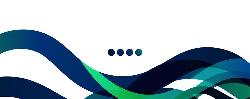 Abstract background - transparent overlapping wavy lines on white pattern Stock Illustration