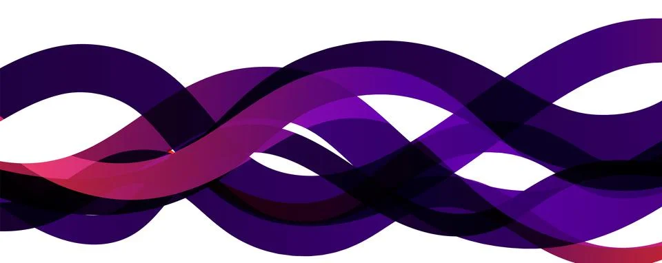 Abstract background - transparent overlapping wavy lines on white pattern 스톡 일러스트