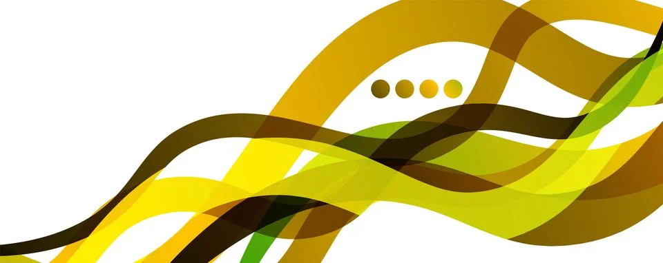 Abstract background - transparent overlapping wavy lines on white pattern Illustrazione stock