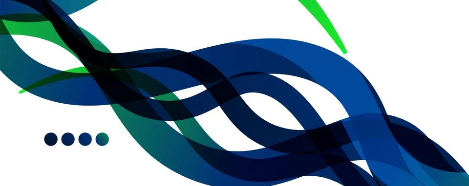 Abstract background - transparent overlapping wavy lines on white pattern イラスト素材