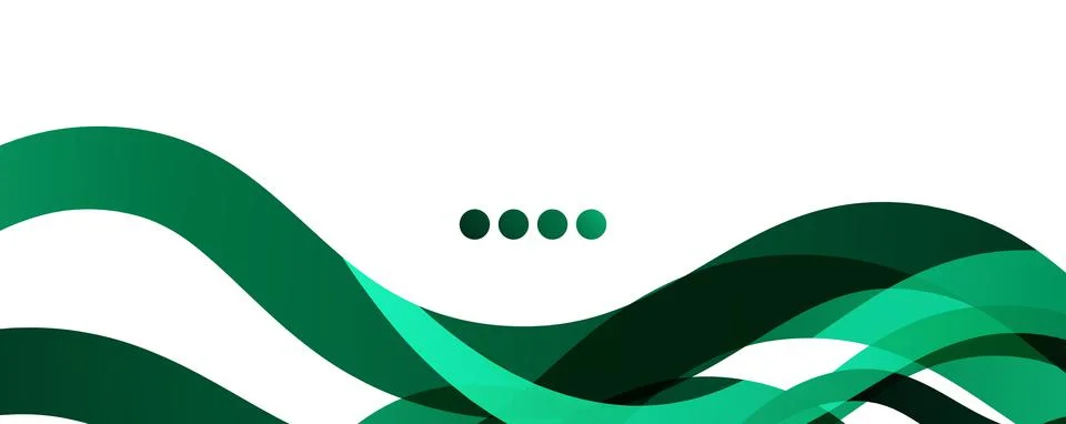 Abstract background - transparent overlapping wavy lines on white pattern Illustrazione stock