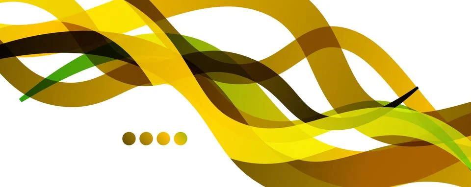Abstract background - transparent overlapping wavy lines on white pattern Stock Illustration