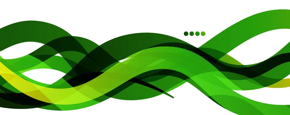 Abstract background - transparent overlapping wavy lines on white pattern Stock Illustration