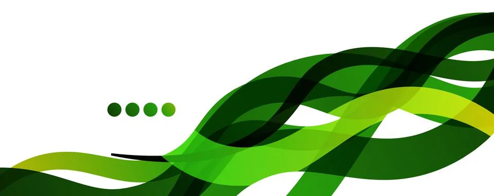 Abstract background - transparent overlapping wavy lines on white pattern Stock Illustration