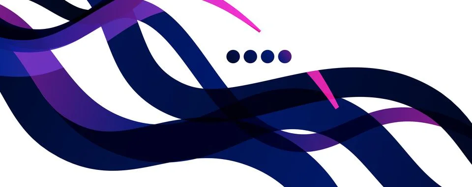 Abstract background - transparent overlapping wavy lines on white pattern 스톡 일러스트