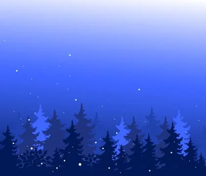 Abstract background with trees. Forest wilderness landscape. Template for you Stock Illustration