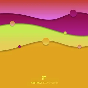 Abstract background trendy fluid shape colorful gradient modern concept Stock Illustration