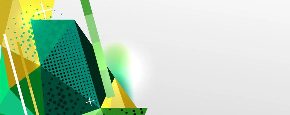 Abstract background - trendy low poly triangle shapes polygonal pattern. Vector Stock Illustration