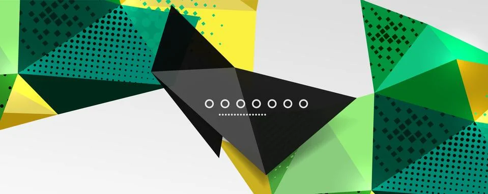 Abstract background - trendy low poly triangle shapes polygonal pattern. Vector Stock Illustration