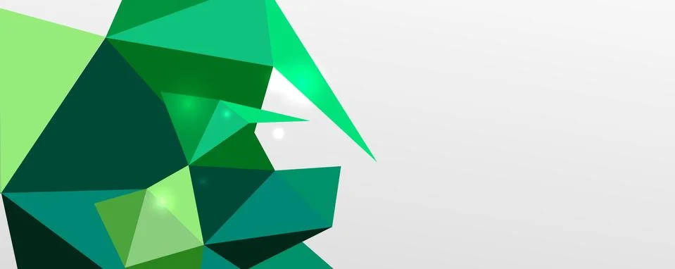 Abstract background - trendy low poly triangle shapes polygonal pattern. Vector イラスト素材