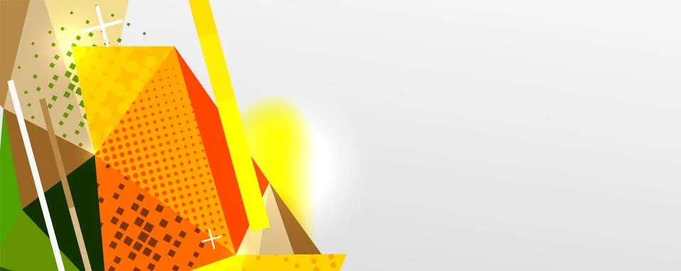 Abstract background - trendy low poly triangle shapes polygonal pattern. Vector Stock Illustration
