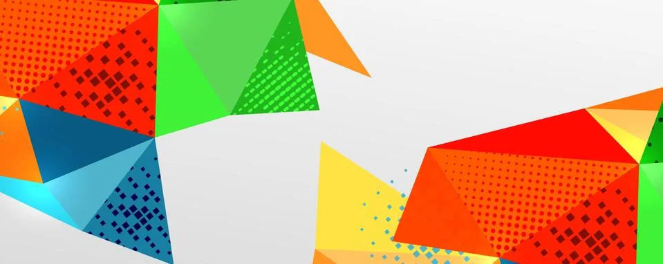 Abstract background - trendy low poly triangle shapes polygonal pattern. Vector 스톡 일러스트