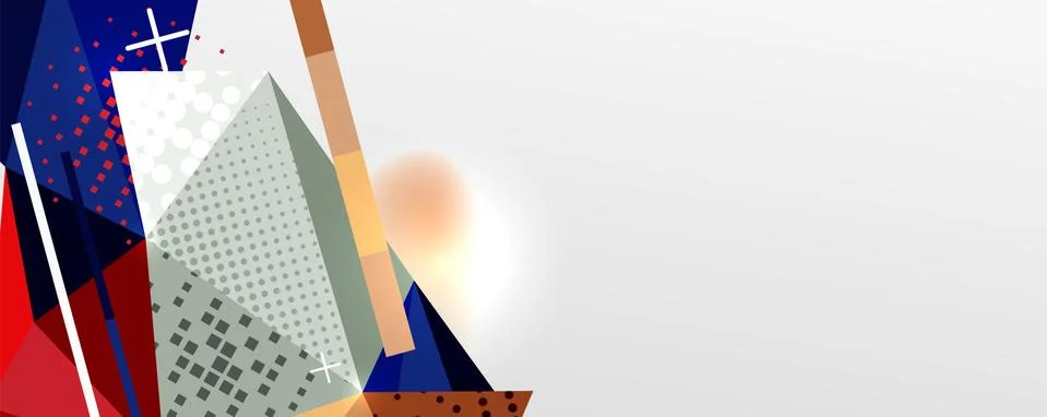 Abstract background - trendy low poly triangle shapes polygonal pattern. Vector イラスト素材
