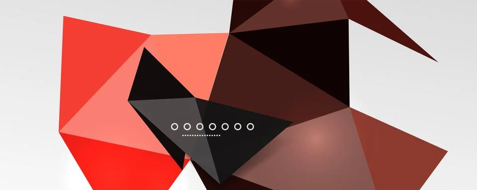 Abstract background - trendy low poly triangle shapes polygonal pattern. Vector 스톡 일러스트