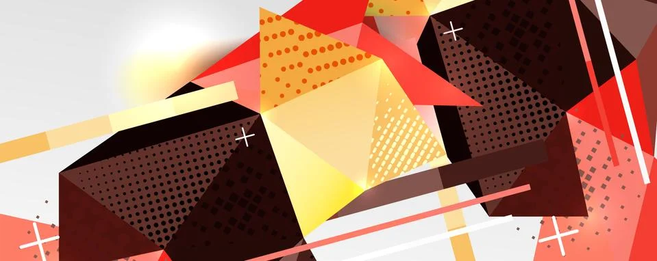 Abstract background - trendy low poly triangle shapes polygonal pattern. Vector 스톡 일러스트
